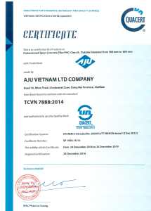 AJU Vietnam TCVN 7888: 2014 Certified (QUACERT)
